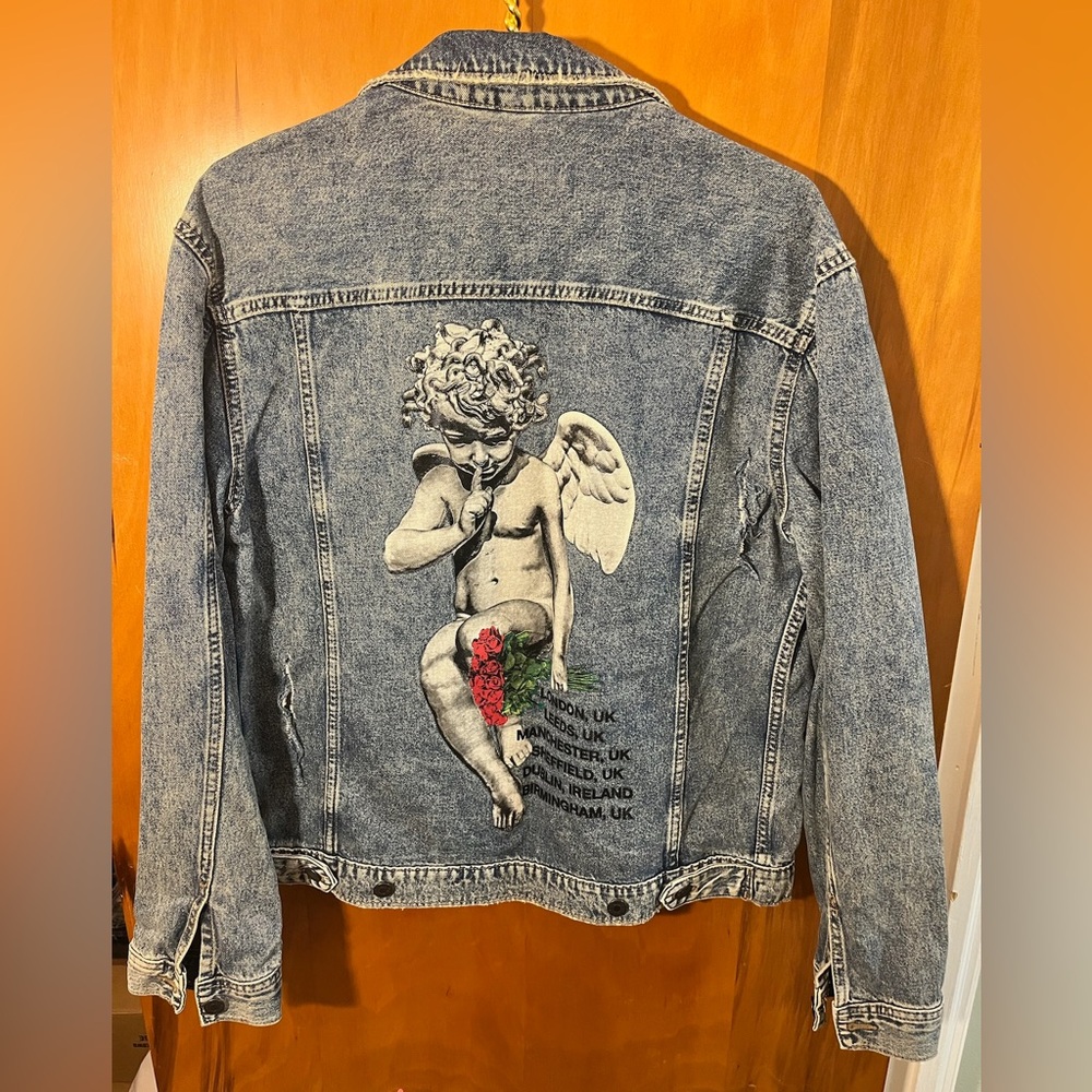 Young Thug Limited Denim Jacket Cherub Angel with Tour Dates- Men's Medium